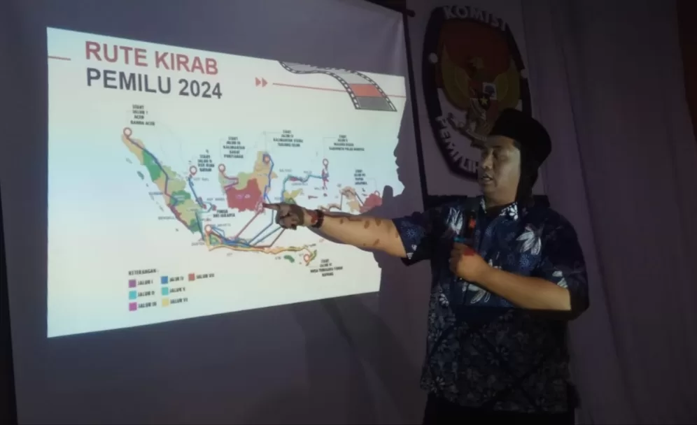 Kirab Bendera Partai Politik Tanda Pemilu 2024 Nyata Ada