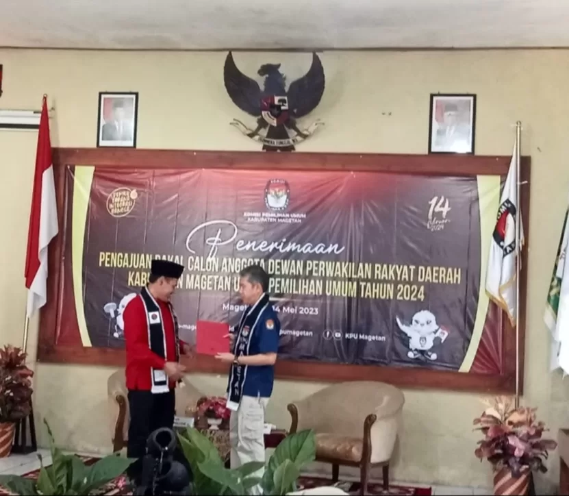 DPC PDI Perjuangan Magetan Resmi Daftarkan Bacaleg Dan Dinyatakan Lengkap Oleh KPU