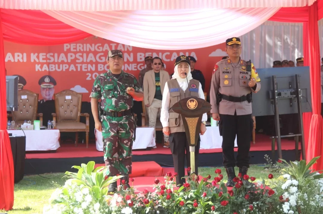 Bupati Bojonegoro Pimpin Apel Hari Kesiapsiagaan, Kurangi Risiko Bencana