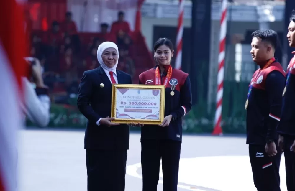 Atlet Peraih Medali SEA Games Kamboja Asal Jatim Terima Bonus Gubernur Rp 6,5 Miliar