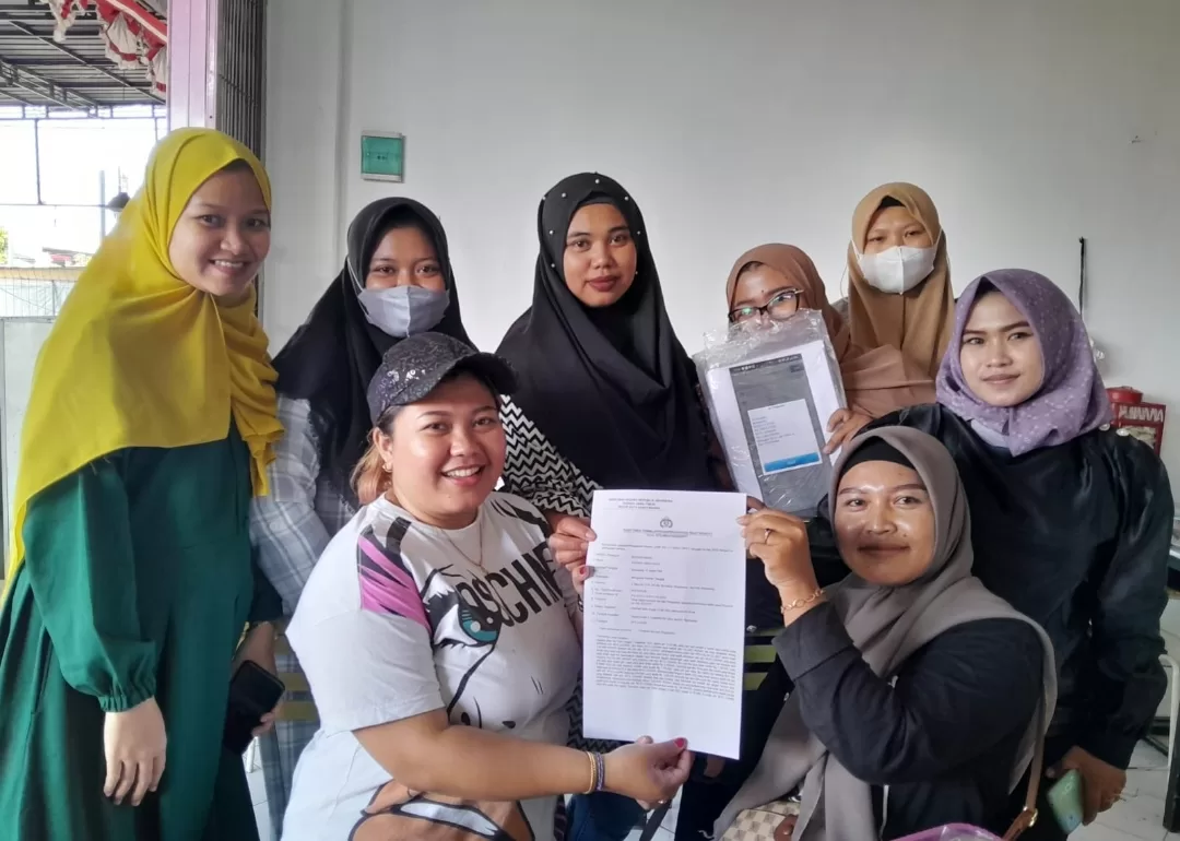 Uang Arisan Tak Didapatkan, Puluhan Emak Emak Adukan Ke Polisi