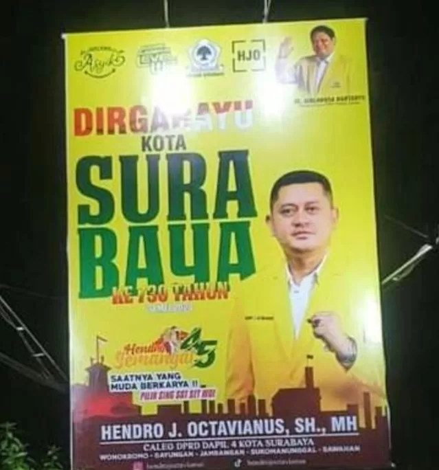 Nyuwun Sewu, Kader Golkar Pasang Baleho