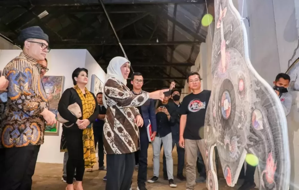 Pameran Seni Rupa ArtOs Nusantara, Khofifah : Wadah Aktualisasi Karya Seniman Jatim
