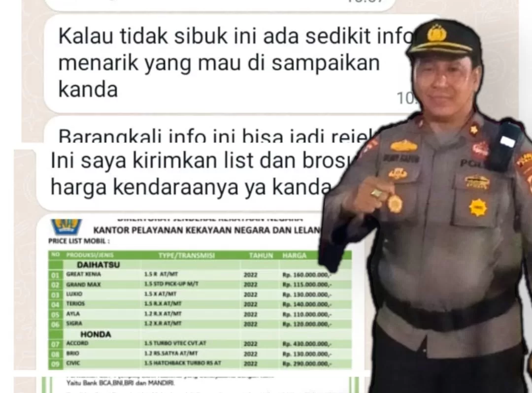 Astaga! Nama dan Foto Kabag Ops Polresta Palu di Pakai Menipu