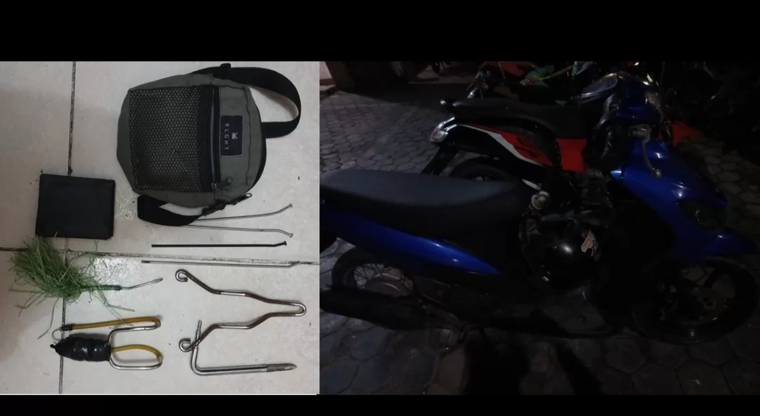 Polisi Tangkap Pelaku Curas, Modusnya menendang Motor Korban Polisi Tangkap Pelaku Curas, Modusnya menendang Motor Korban
