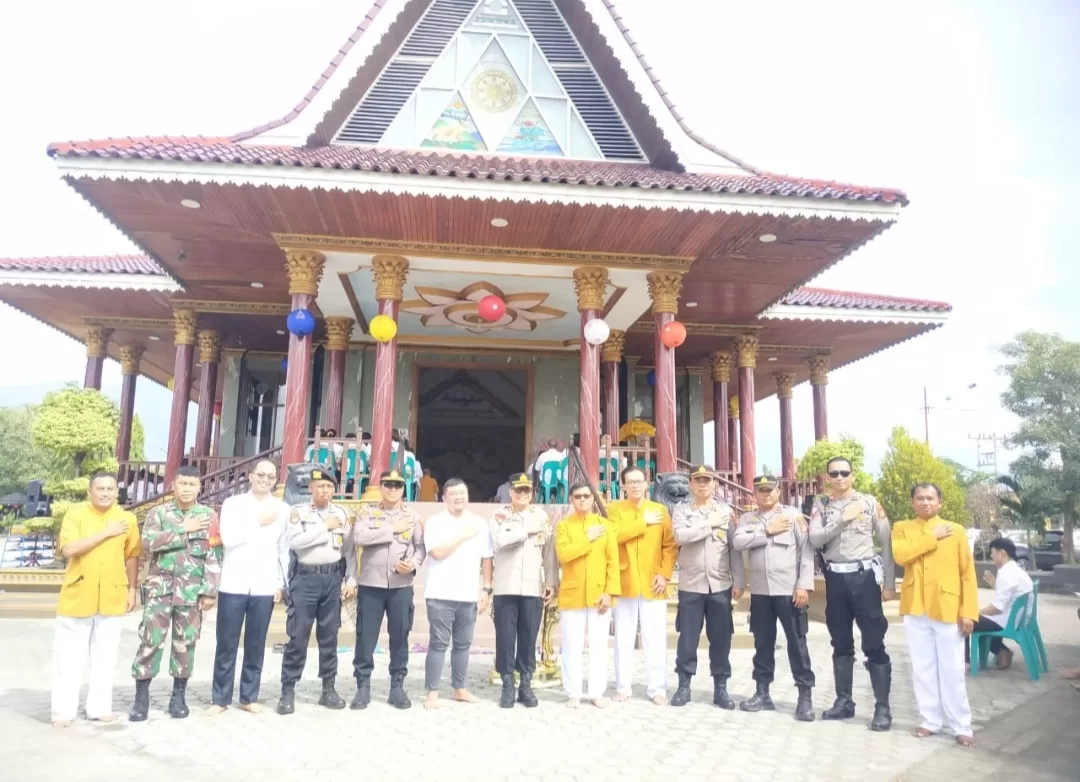 Kapolresta Palu Tinjau Pengamanan Ibadah Tri Suci Waisak 2567 BE