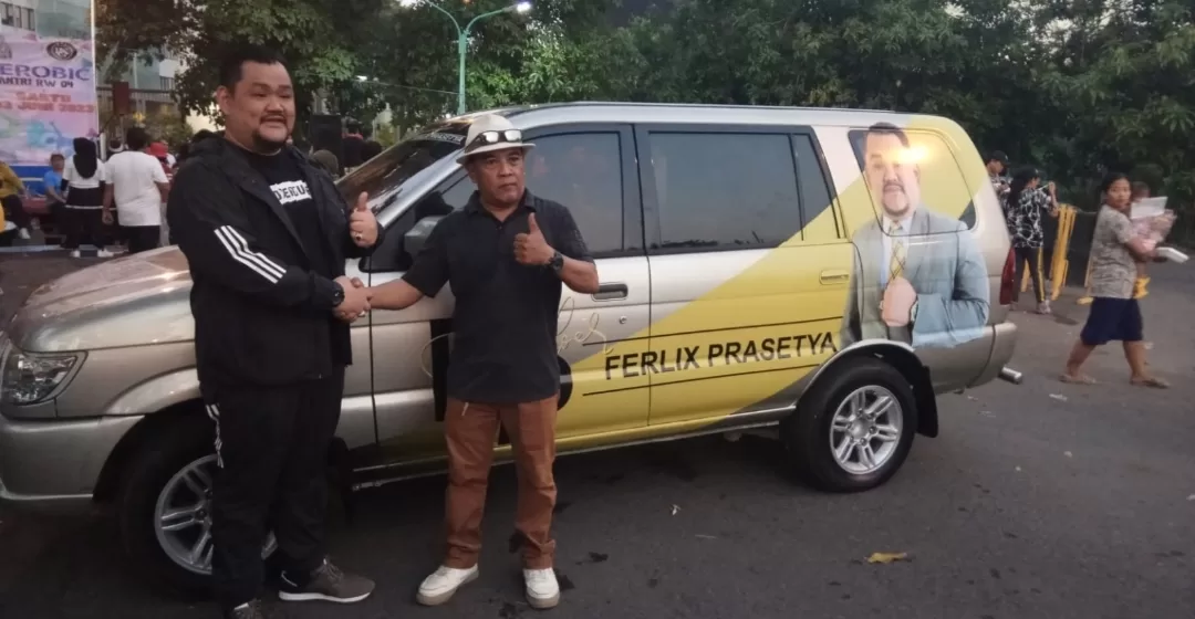 Warga RW 04 Kelurahan Lakarsantri Gelar Senam Aerobik dan Peluncuran Mobil Bantuan Sosial Sedoloer Ferlix Prasetya