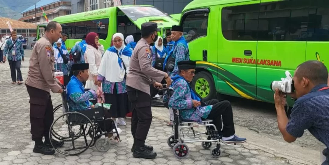 Jamaah Haji Sulteng Rasakan Kenyaman Pengamanan Pemberangkatan Haji 2023