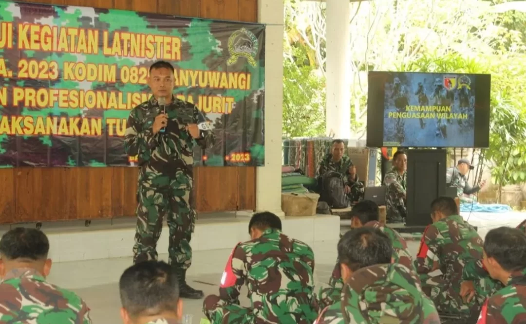 Tingkatkan Kemampuan, Kodim 0825/Banyuwangi Laksanakan Latnister