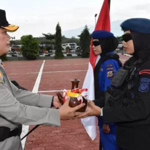 Jelang Hari Bhayangkara Air Uwentira Digunakan Penyucian Panji-Panji Polri