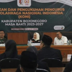 Pengurus KONI Bojonegoro Masa Bakti 2023-2027 Dikukuhkan, Fokus Pembibitan Atlet