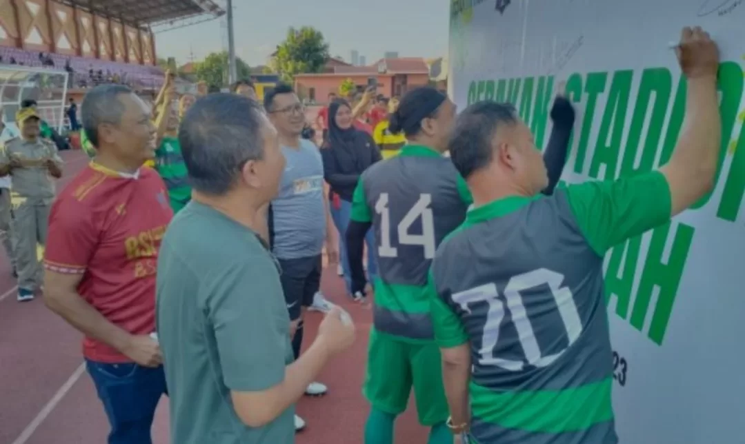 Gerakan Stadion Bersih dan Indah Didukung Pemkot dan Pegadaian