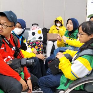 Jumbara PMR Nasional lX di Lampung, Rombongan PMR Jatim Datang dengan Penuh Gembira Jumbara PMR Nasional lX di Lampung, Rombongan PMR Jatim Datang dengan Penuh Gembira