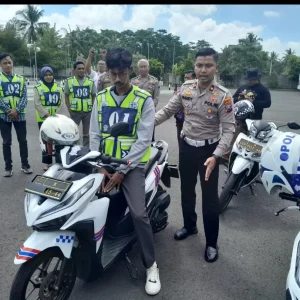 Polres Banyuwangi Mulai Lakukan Perubahan Uji Praktik SIM C Dengan Sirkuit Huruf “S”