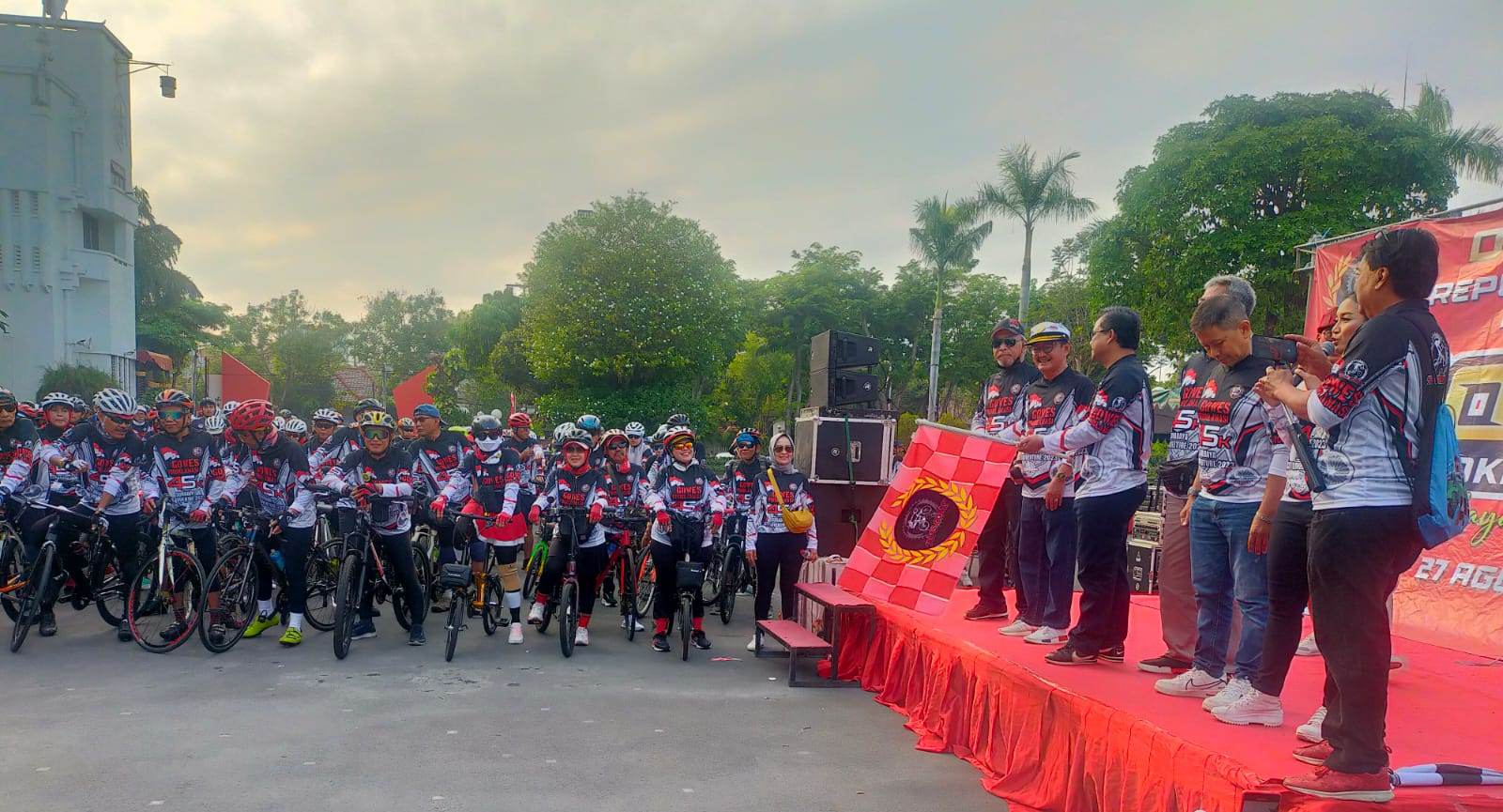Alas Gelar Gowes Bareng Peringati HUT Ke-78 RI