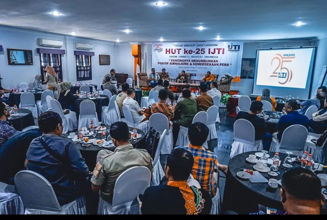 HUT ke-25, IJTI Korda Kediri Gelar FGD Jurnalisme Positif dan Kemerdekaan Pers