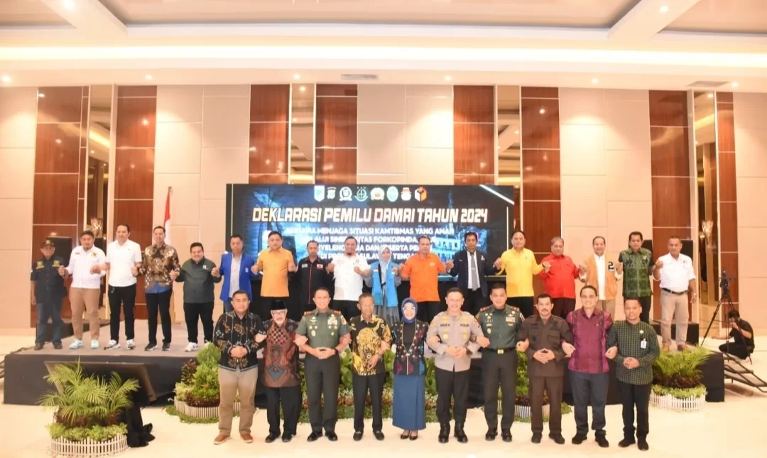 Diikuti 17 Parpol, Polda Sulteng Prakarsai Deklarasi Pemilu Damai 2024