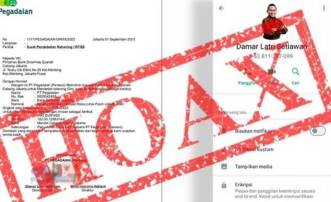Awas Penipuan Catut Nama Direksi PT. Pegadaian