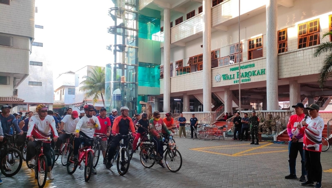 Ponpes Wali Barokah Kediri Gelar Goes Bahagia Meriahkan Haornas 2023