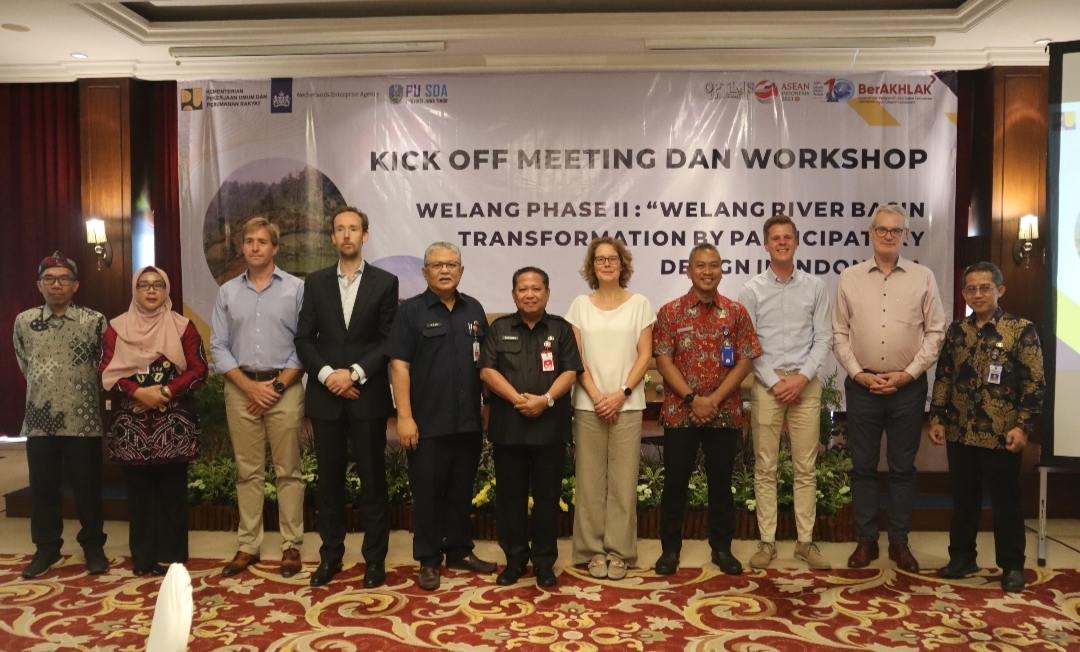 Kerjasama dengan Belanda, Dinas PU SDA Jatim Kick Off Pengendalian Banjir Sungai Welang