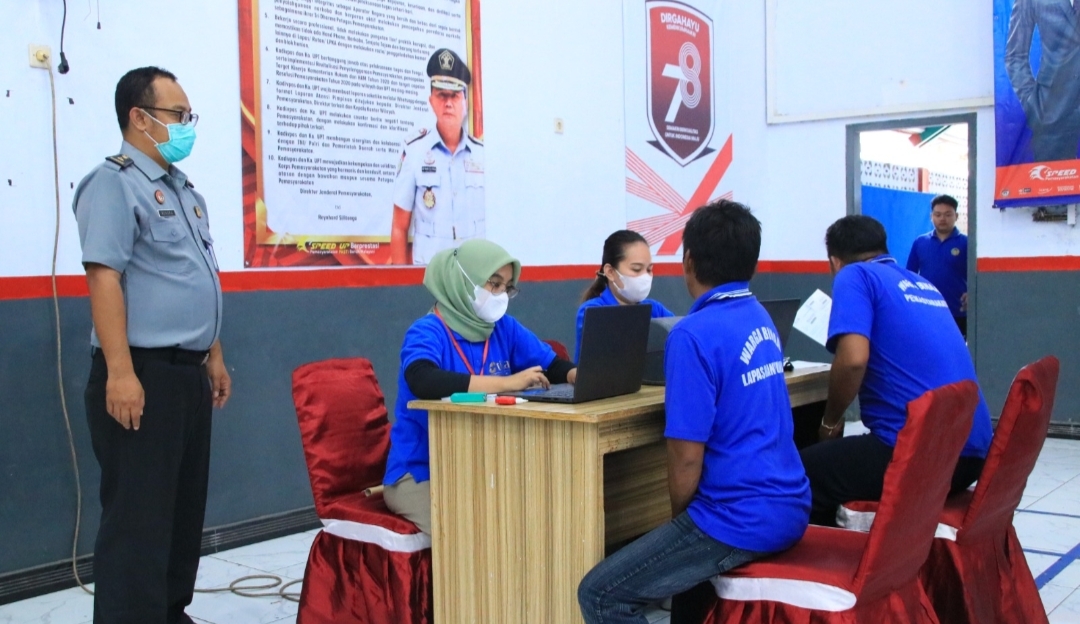 Lapas Banyuwangi Bersama Dinas Kesehatan Gelar Skrining TBC Bagi Warga Binaan
