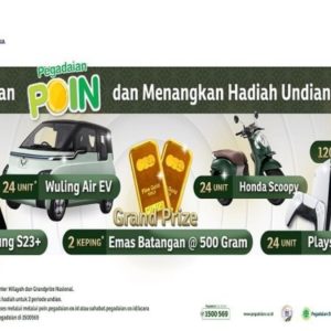 Inovasi Pegadaian, Transaksi Rp 100.000 Bisa Menangkan Mobil Listrik Inovasi Pegadaian, Transaksi Rp 100.000 Bisa Menangkan Mobil Listrik