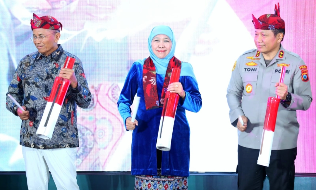 Forkopimda Jatim Luncurkan Kampung Terpadu Merah Putih