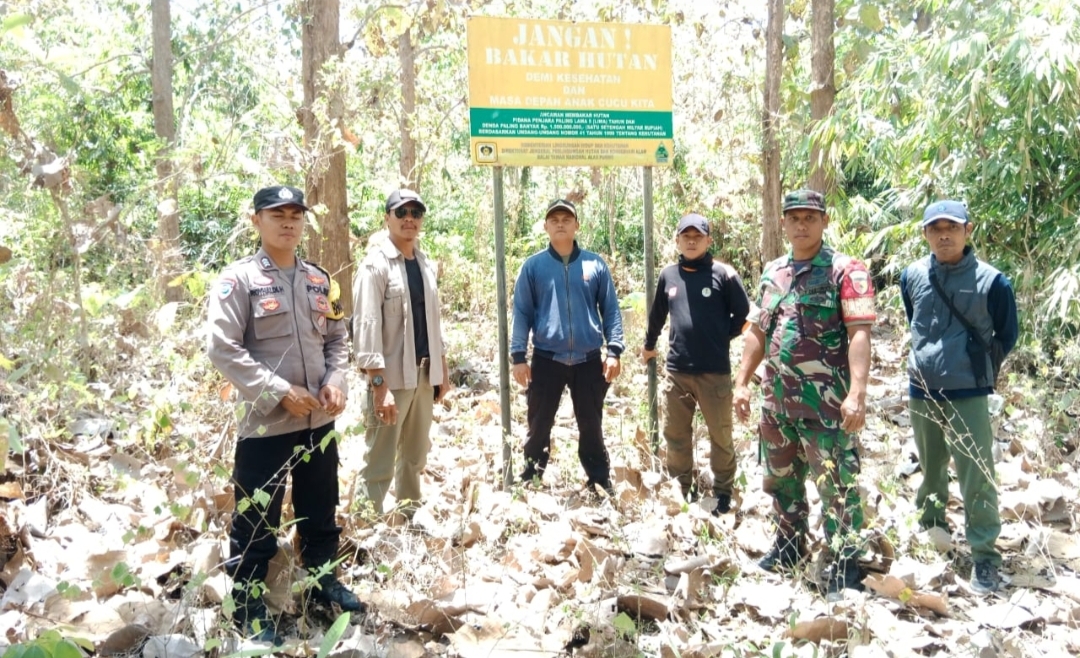 Sinergitas Polri, TNI dan Perhutani dalam Penanganan Karhutla di Banyuwangi
