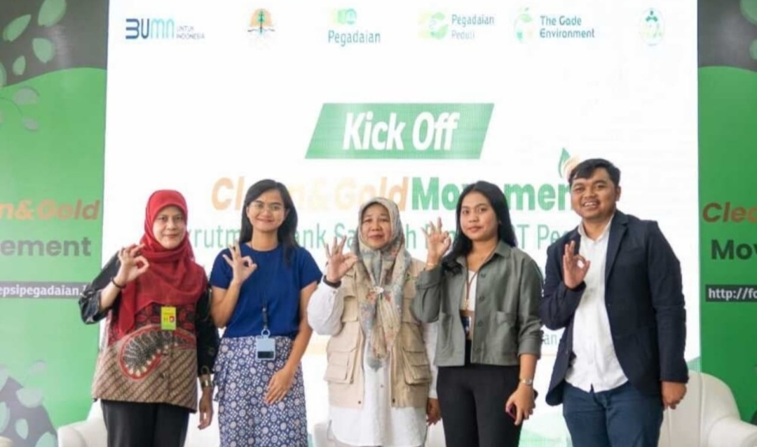 Tingkatkan Kepedulian Lingkungan, Pegadaian Gelar Clean and Gold Movement