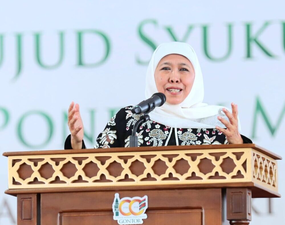Khofifah : Pendidikan Pondok Darussalam Gontor Berdampak pada IPM Jatim