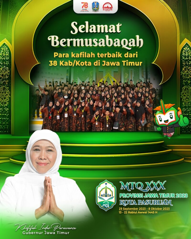 Gubernur Terima Kafilah MTQ XXX Tingkat Provinsi Jatim