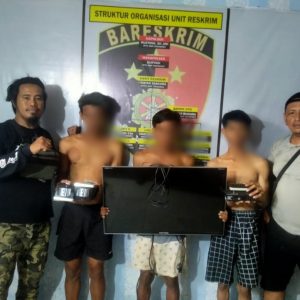 Polsek Palu Barat Tangkap Tiga Pelaku Pencurian dan Penada Barang Elektronik