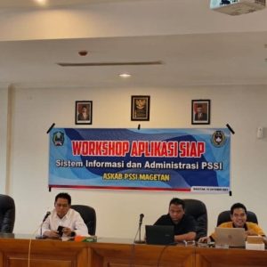 Askab PSSI Magetan Gelar Workshop Penerapan Aplikasi Sistem Informasi Dan Administrasi