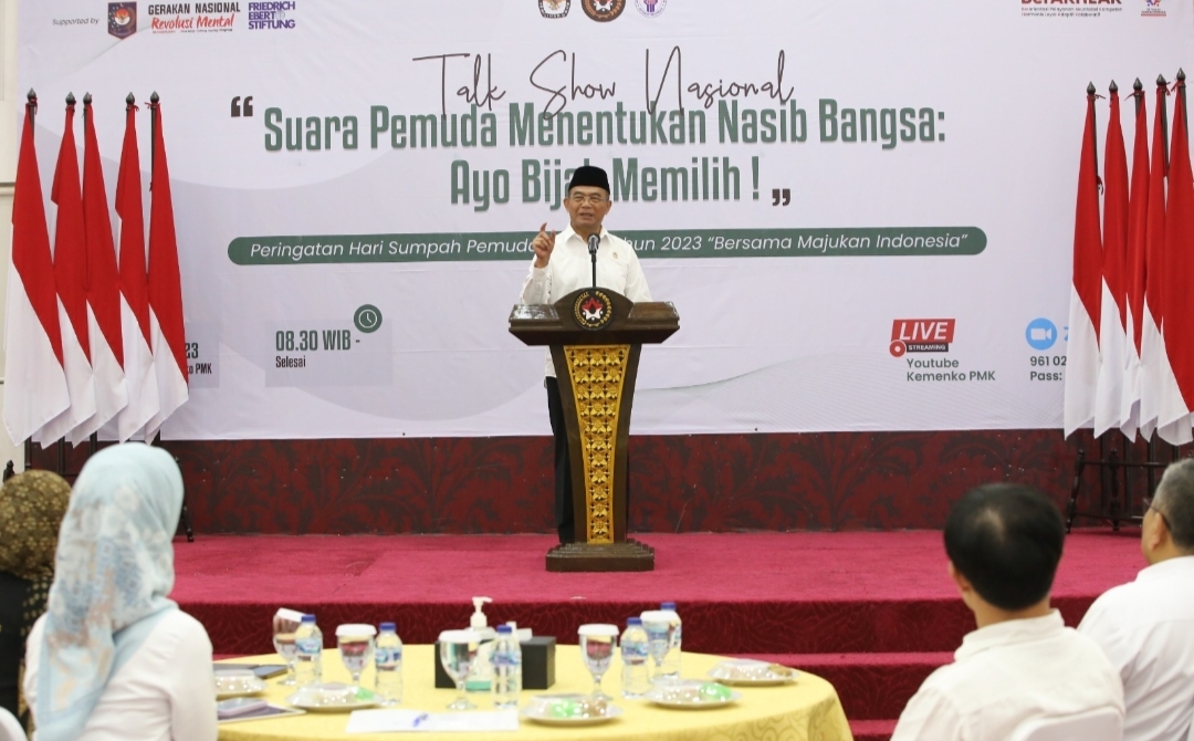 Maknai Sumpah Pemuda, Menko Muhadjir: Anak Muda Harus Siap Jadi Pemimpin