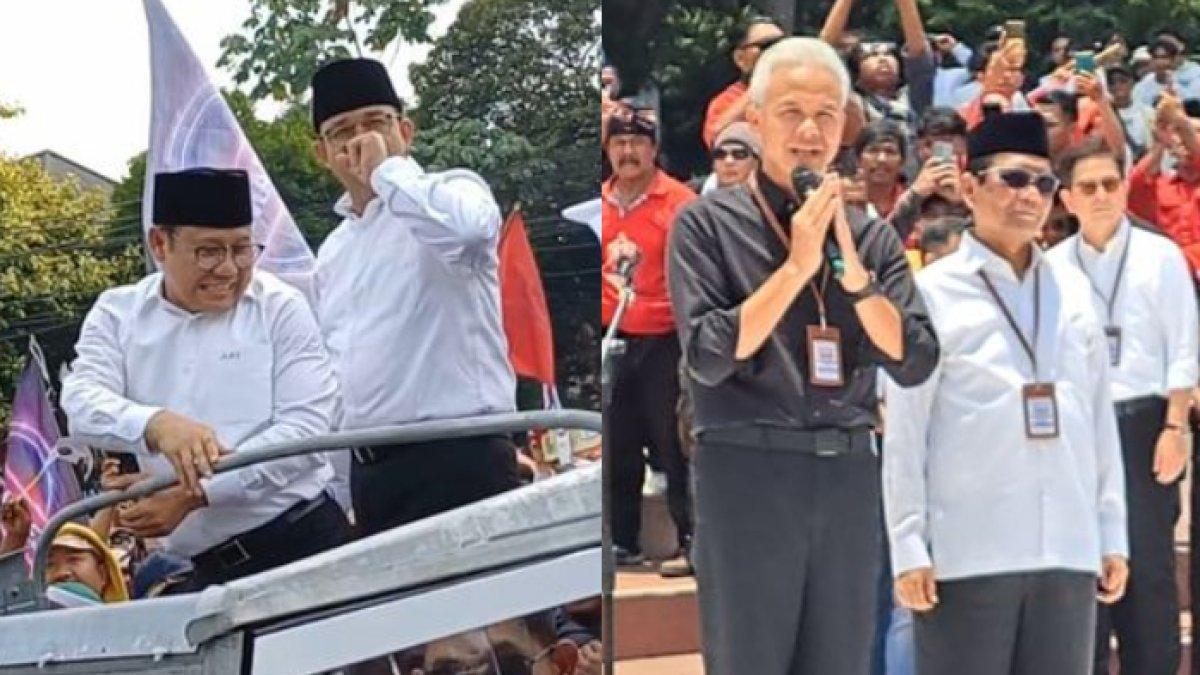 Pasangan Anies-Muhaimin dan Ganjar-Mahfud Resmi Daftar Pilpres ke KPU RI