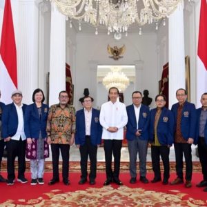 Presiden Jokowi Terima Pengurus PWI Pusat di Istana Merdeka