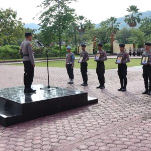 Langgar Disiplin, 4 Anggota Polres Touna di Pecat, Kapolres : Laksanakan tugas dengan baik