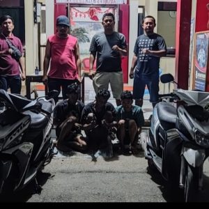 Polisi Palu Sergap Tiga Pencuri 4 Unit Sepeda Motor Saat Asik Transaksi
