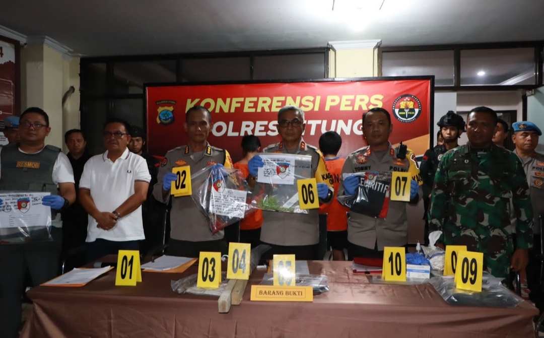 Pasca Bentrok di Kota Bitung 7 Tersangka Ditahan, Kondisi Berangsur Aman