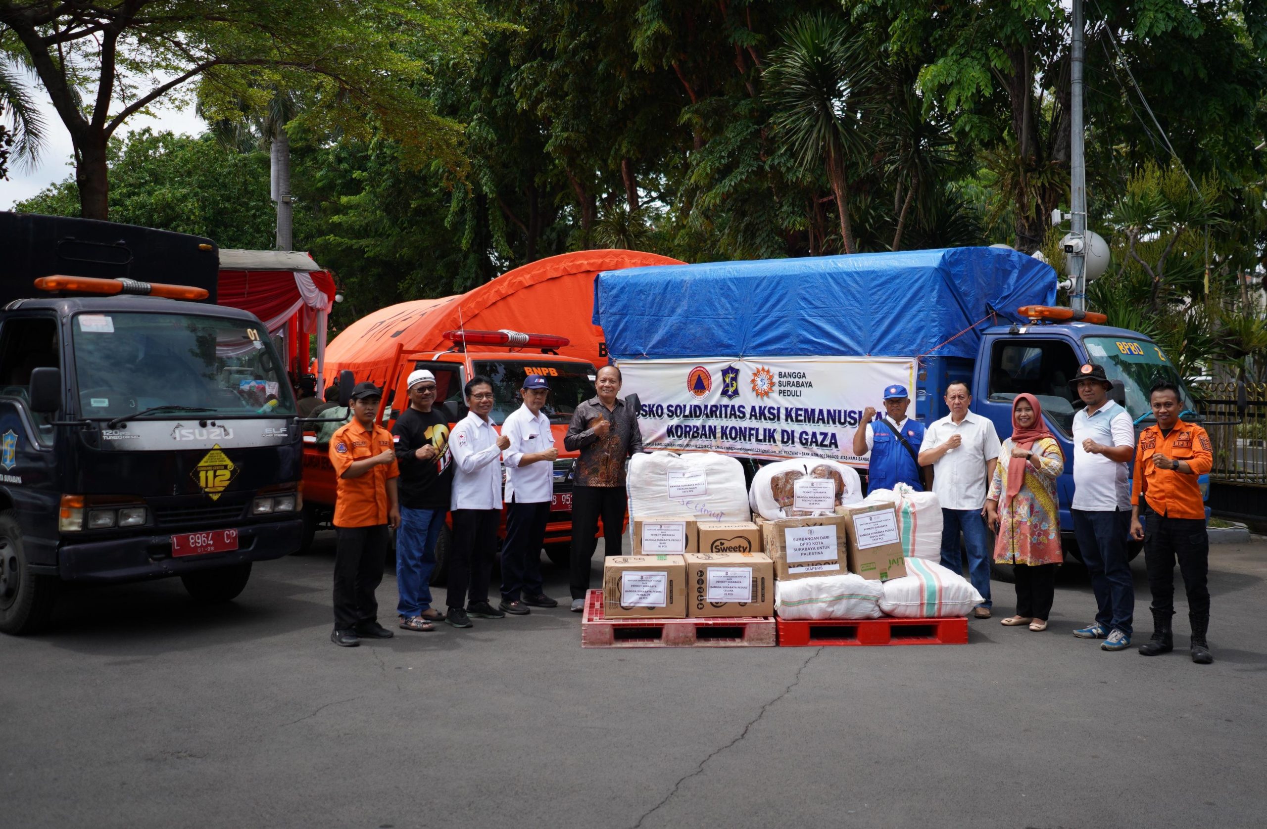 Pemkot Surabaya Kirim Bantuan Kemanusiaan untuk Korban Konflik Gaza Palestina