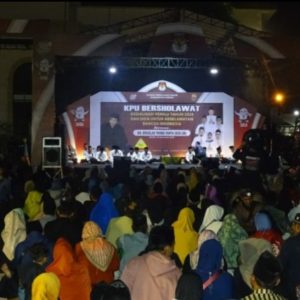 KPU Kabupaten Kediri Ajak Warga Bersholawat dan Berdoa Bersama Keselamatan Bangsa