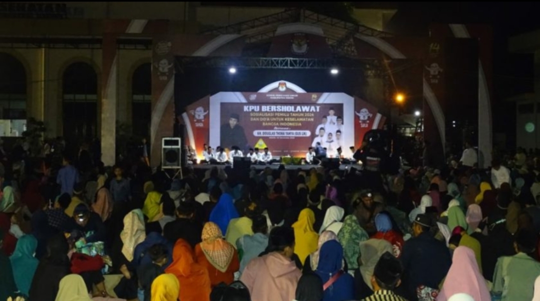 KPU Kabupaten Kediri Ajak Warga Bersholawat dan Berdoa Bersama Keselamatan Bangsa