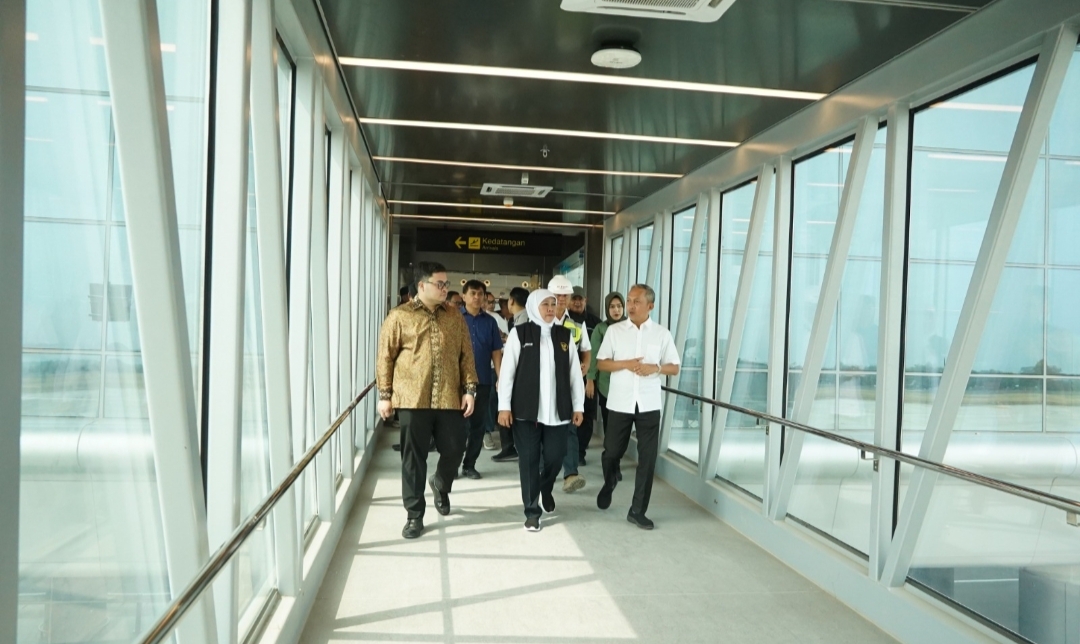 Gubernur Jatim Kunjungi Proyek Bandara Dhoho Kediri Siap Beroperasi Tahun Ini
