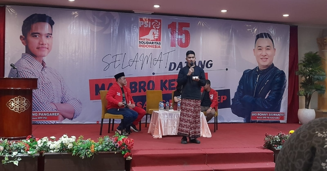 Putra Jokowi Dukung Ketua DPD PSI Kota Kediri Maju Pilwali