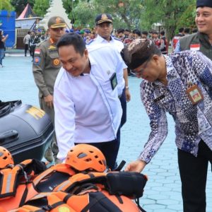 Polresta Banyuwangi, TNI, Pemkab Gelar Apel Pasukan dan Alat Hadapi Bencana Hidrometeorologi