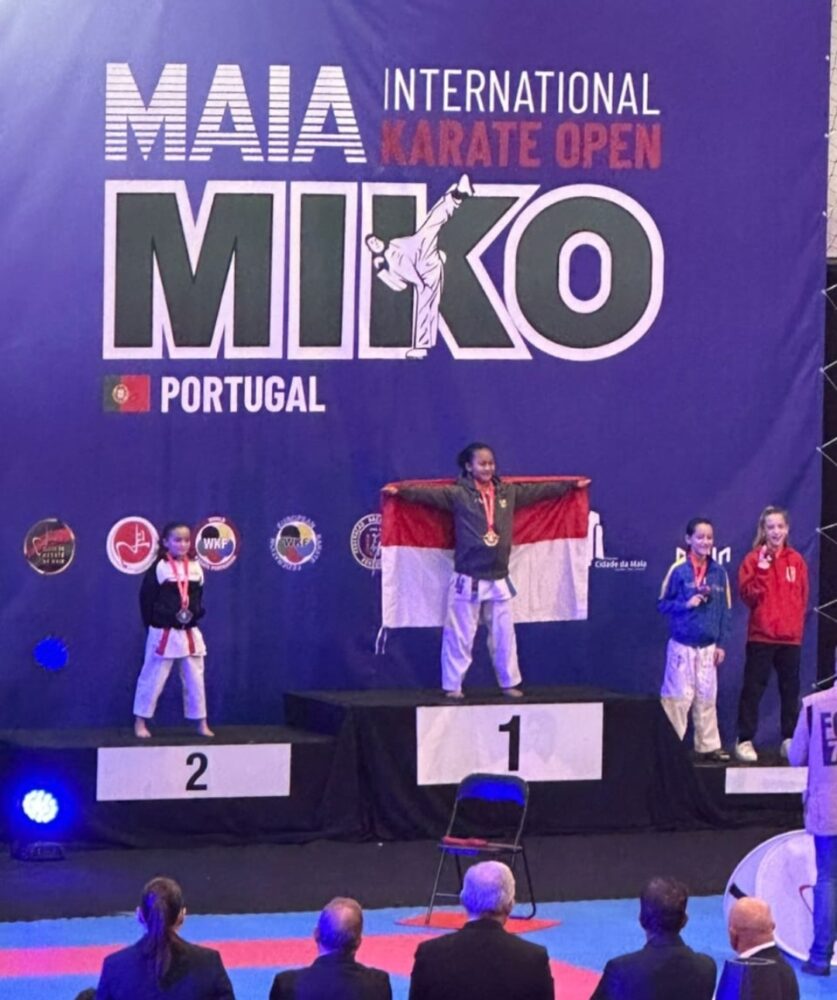 Siswi Banyuwangi Berhasil Raih Dua Emas Kejuaraan Dunia Karate di Portugal