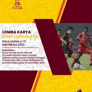 Apresiasi Jurnalis, PSSI Jatim Gelar Lomba Karya Tulis Jurnalistik Piala Dunia U-17 2023