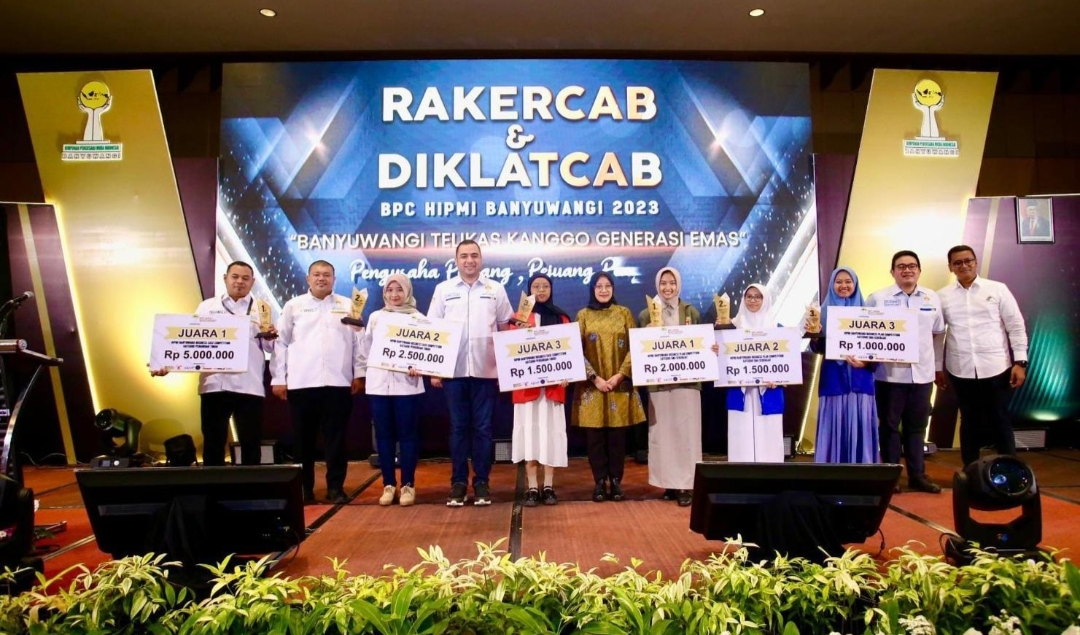 Didepan Rakercab dan Diklatcab HIPMI 2023, Bupati Ipuk: Dorong Anak Muda Banyuwangi Jadi Entrepreneur