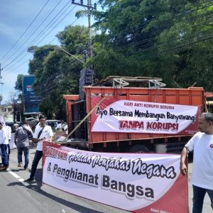 Hari Anti Korupsi Sedunia, Aliansi Aktivis Banyuwangi Gelar Aksi Turun Jalan