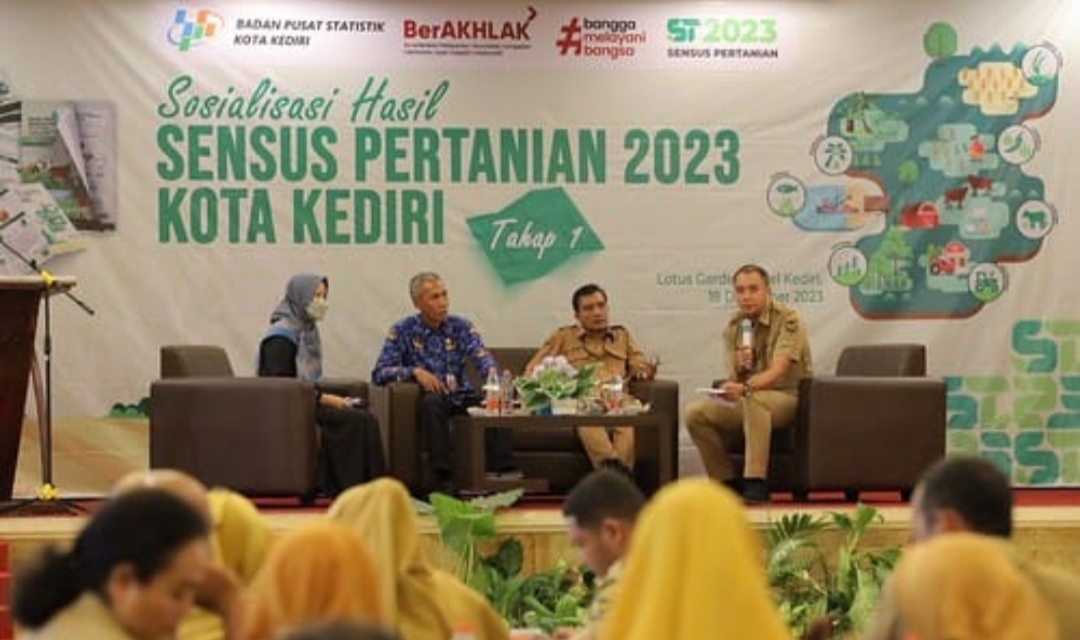 Hasil Sensus Pertanian 2023 Jumlah Petani di Kota Kediri Tercatat 4.972 Orang